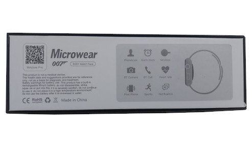Microwear 007 Series-7 Smartwatch with Calling future & Wireless Charging